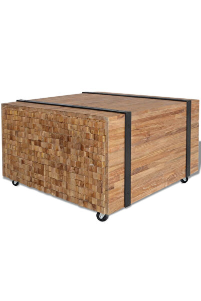 Concept Βοηθητικό τραπεζάκι από τικ, 60 x 60 x 38 εκ.