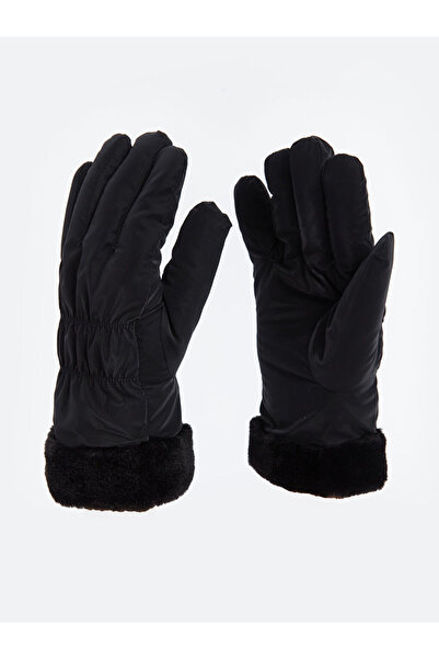 LC Waikiki Black Women's Snow Gloves