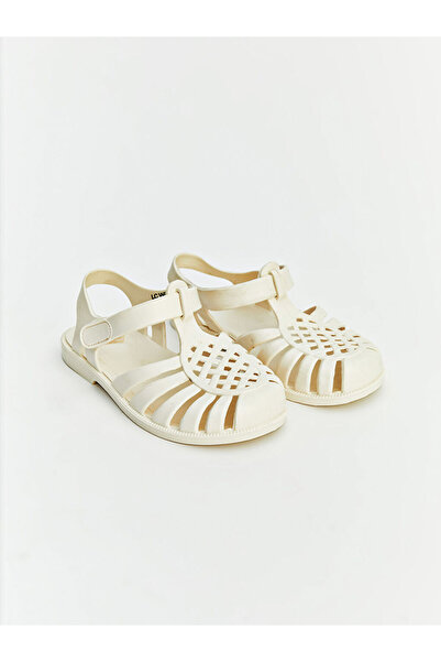 LC Waikiki Beige Velcro Baby Girl Sandals