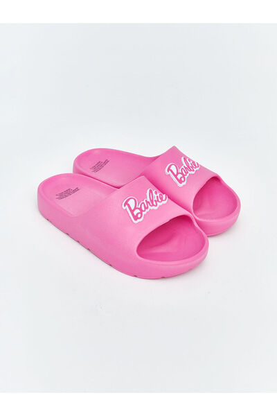 LC Waikiki Fuchsia Printed Girl Child Slipper