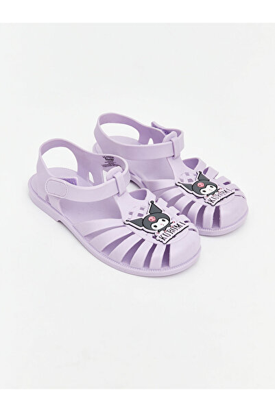LC Waikiki Lila Kuromi Baskılı Kız Bebek Sandalet
