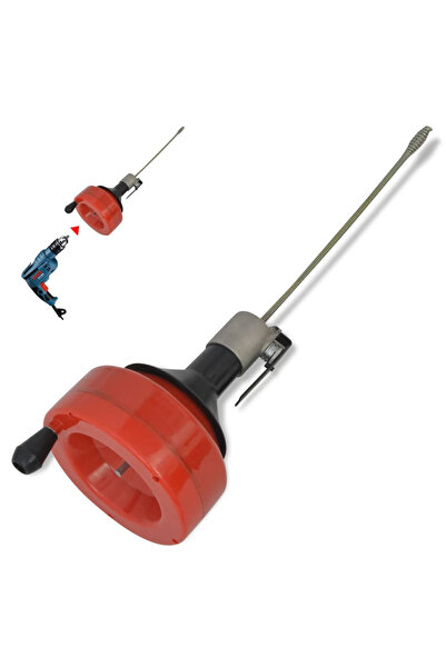 Concept Curățător de țevi acționat manual/cu burghiu, 8 m