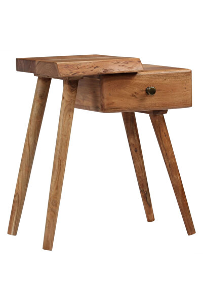 Concept Κομοδίνο από μασίφ ξύλο ακακίας, 45 x 32 x 55 εκ.