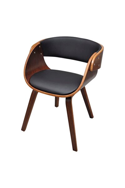 Concept Scaun de bucătărie, lemn curbat și piele ecologică