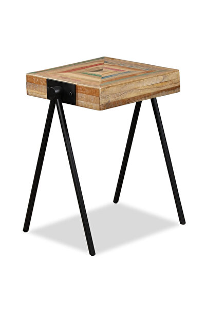 Concept Βοηθητικό τραπεζάκι, από μασίφ ανακυκλωμένο ξύλο τικ
