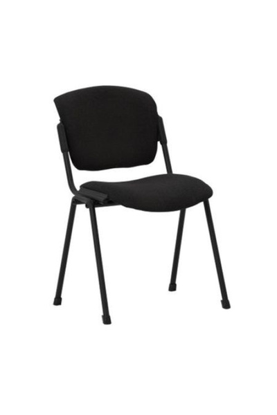 Concept Mobili Καρέκλα επισκέπτη VANNI Μαύρη, Μαύρο ύφασμα Cagliari