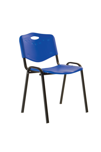 Concept Mobili Καρέκλα επισκέπτη GOA ΜΑΥΡΗ Πλαστική, Μπλε