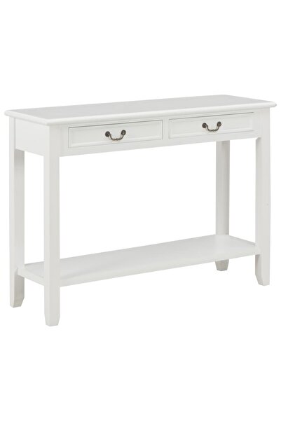 Concept Τραπέζι κονσόλας, λευκό, 110 x 35 x 80 cm, ξύλο