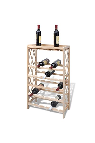 Concept Suport pentru 25 de sticle de vin, lemn masiv de brad