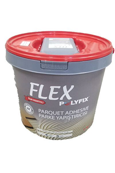 Flex Polyfix PU-7092-S ZeminParke Çift Komponentli Esnek Parke Yapıştırıcı 9 ...