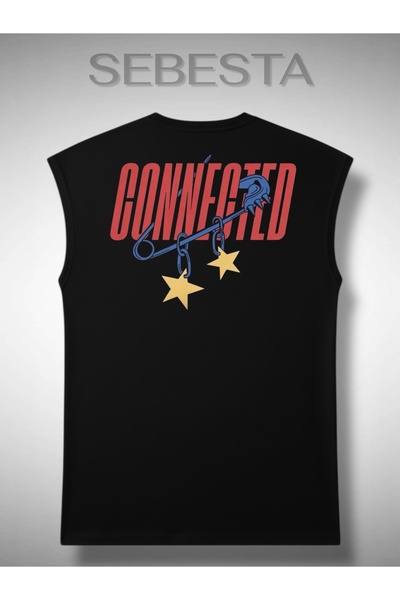 Sebesta Fashion Connected Printed Cotton Lu 0 Yaka Premium Oversized Sportsma...