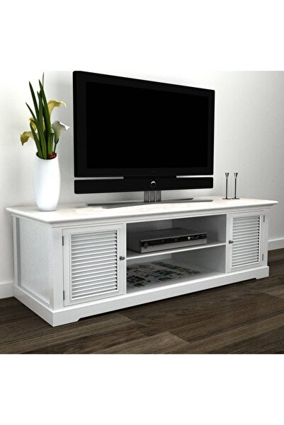 Concept Έπιπλο τηλεόρασης, λευκό, ξύλινο