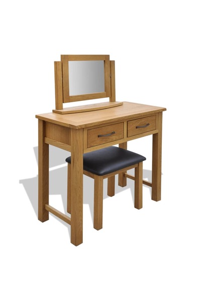 Concept Μπουντουάρ με σκαμπό, από μασίφ δρυ