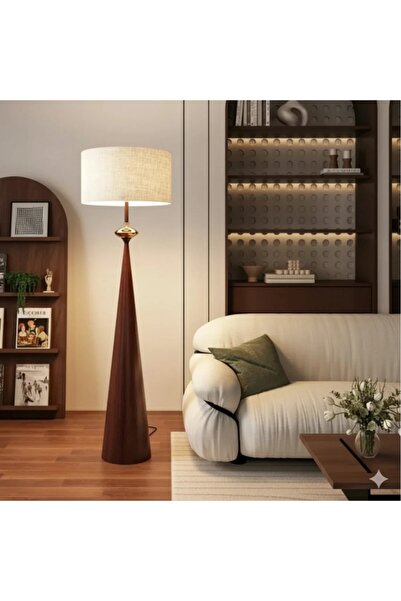 terndat Floor lamp with a brown base - luxurious and elegant design