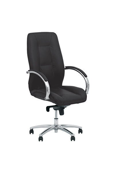 Concept Mobili Διευθύνουσα καρέκλα CHARISMA, μαύρο φυσικό Δερμάτινο