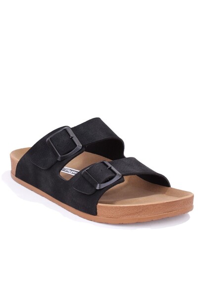 DAGOSTER Dma75-963001 Black Orthopedic Day Men's Slipper