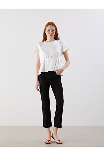 LC Waikiki Black Flare Women's Jean Pants