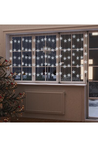 Concept Instalație lumini tip perdea stele 500 LED alb rece 8 funcții