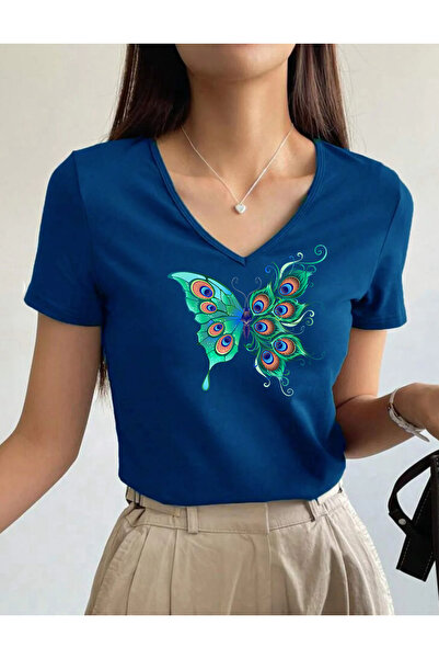 SUNFREE Colorful Figure Ba Printed Collared Short Sleeve Regular Women's Comb...