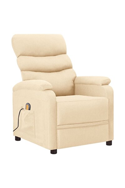 Concept Πτυσσόμενη πολυθρόνα μασάζ, κρεμ, υφασμάτινη