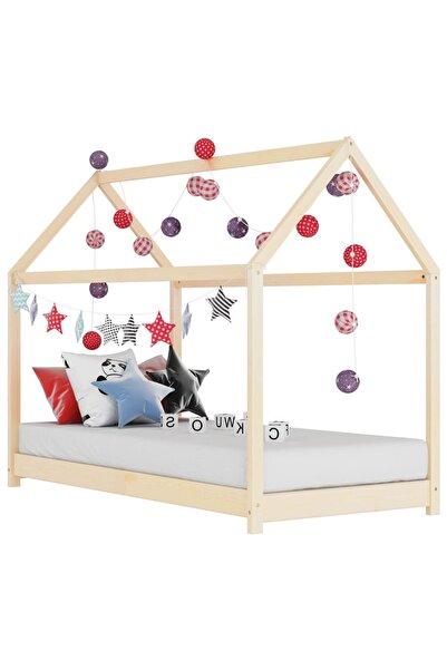 Concept Cadru de pat de copii, 80 x 160 cm, lemn masiv de pin