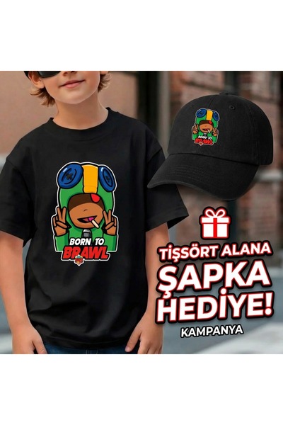 barsdepo Brawl Stars με τύπωμα T-Shirt – Σετ με Δώρο ΚΑΠΕΛΟ |   Ποιότητα Premium