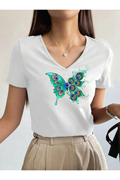 SUNFREE Colorful Figure Ba Printed Collared Short Sleeve Regular Women's Comb...