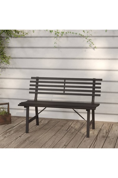 Concept Παγκάκι κήπου, μαύρο, 110 cm, ατσάλι