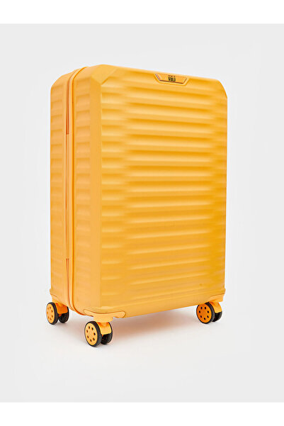 LC Waikiki Sarı Kilit Detaylı Büyük Boy Valiz