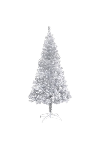 Concept Pom de Crăciun artificial cu suport, argintiu, 120 cm PET