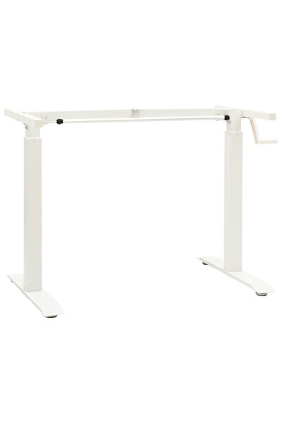 Concept Πλαίσιο γραφείου με χειροκίνητο ρυθμιζόμενο ύψος, μανιβέλα, λευκό