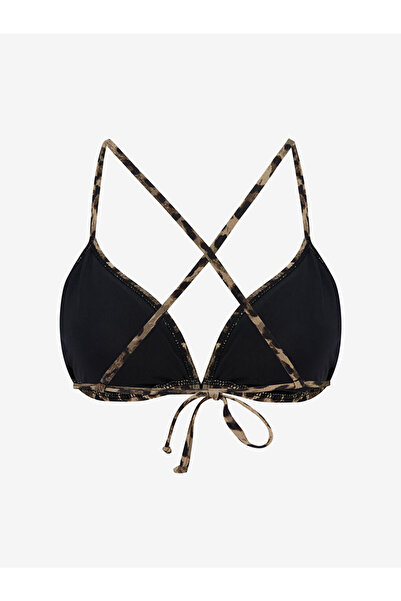 LC Waikiki Leopar Desenli Çıkarılabilir Pedli Kadın Bikini Üst