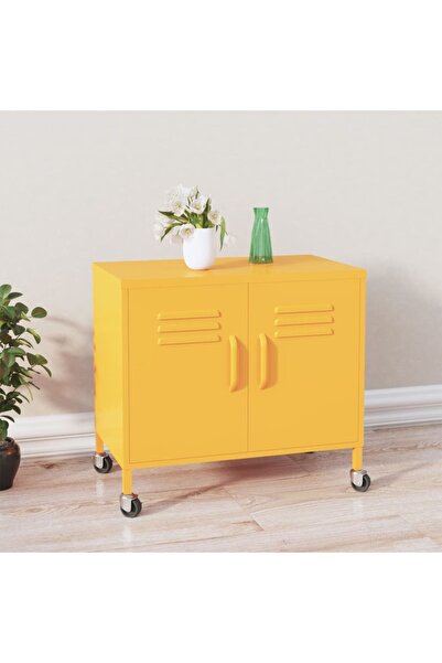 Concept Ντουλάπι αποθήκευσης, μουσταρδί κίτρινο, 60x35x49 cm, ατσάλι