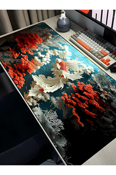 Charmbi Koi Fish 40X90 Procontrol Mouse Pad Gaming Mousepad Non-Slip Sole Lar...