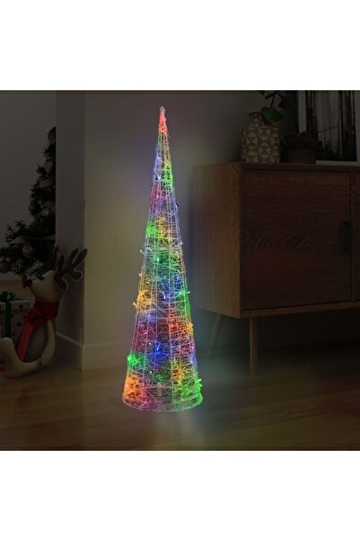 Concept Decorative pyramid cone of lights with colored LED 120 cm acrylic