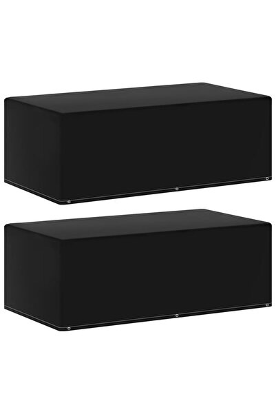 Concept Huse mobilier grădină 2 buc pentru grătar 6 ocheți 170x90x60 cm