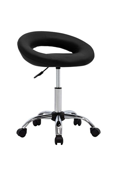 Concept Scaun de lucru pivotant, negru, piele ecologică