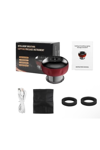 OEM Aparat Masaj Ventuze Electric, Incalzire, 12 Niveluri, Wireless, 1200 mAh...