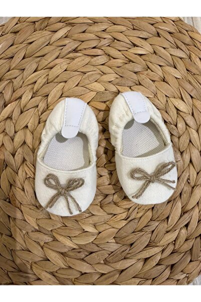 Luna Kids Store Baby Ribbon Shoes Cream