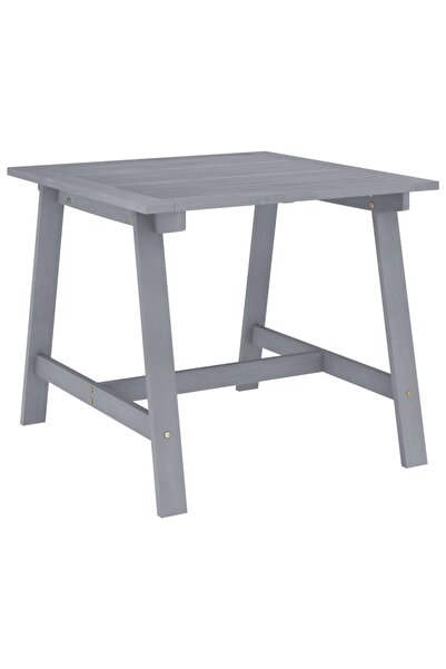 Concept Τραπέζι κήπου, γκρι, 88 x 88 x 74 cm, μασίφ ξύλο ακακίας
