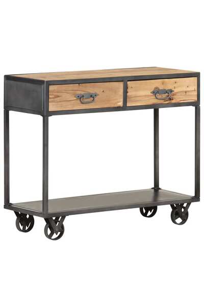 Concept Τραπέζι κονσόλας, 90x35x74 εκ., από μασίφ ανακυκλωμένο ξύλο