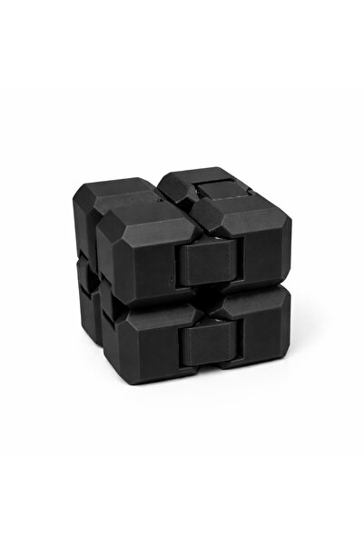 Siyah Infinity Sonsuz Küp Stres Atıcı, 3D Baskı Eğitici Oyuncak