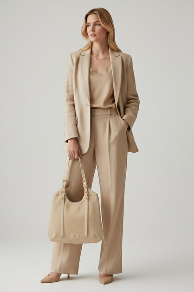 QUB CLUB Women's Adjustable Strap Pack Genuine Suede Leather Shoulder Bag