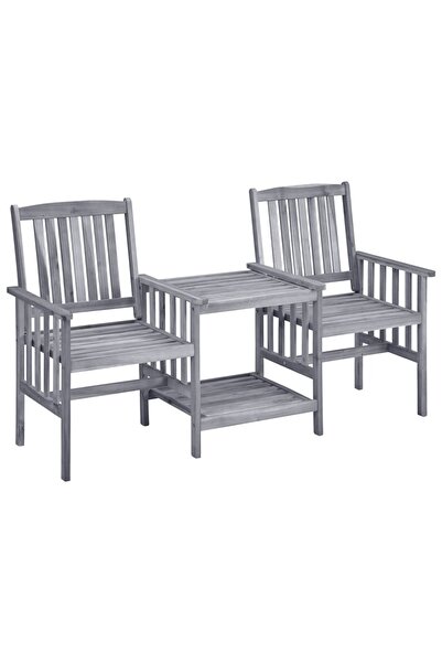 Concept Garden chairs with tea table, 159x61x92 cm, acacia wood