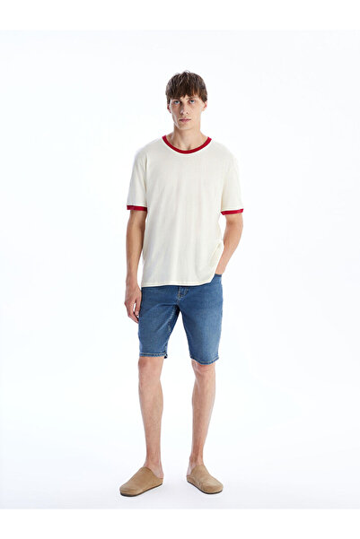 LC Waikiki Ανδρικό τζιν σορτς Indigo Slim Fit