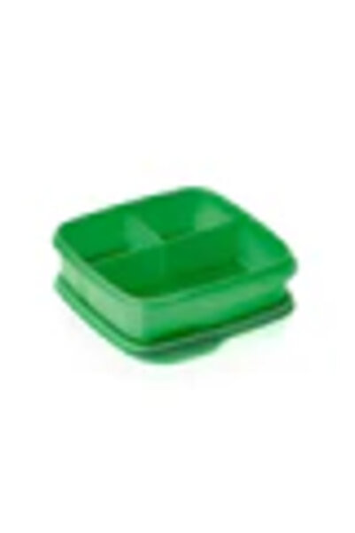 Tupperware Compartmented Lunch Box Square 550ml Sorbet Green