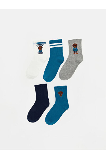 LC Waikiki Ανδρικές κάλτσες με μικτά σχέδια 5 τεμαχίων