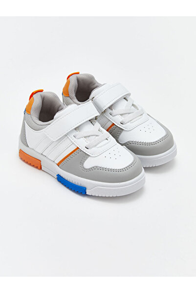 LC Waikiki White Color Block Baby Boy Sports Shoes