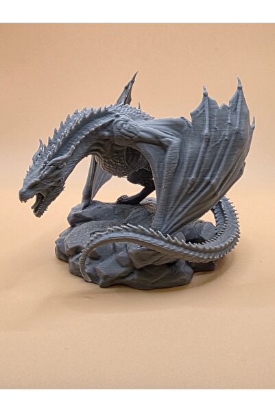 nihuda Efsanevi Ejderha Figürü – Detaylı 3D Baskı Dekoratif Tasarım