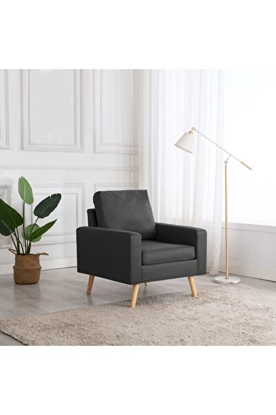 Concept Fotoliu, gri închis, material textil